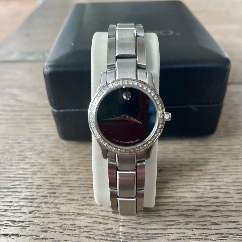 Movado Watch Box with White Interior